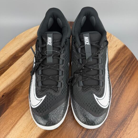 Nike Alpha Huarache Elite 4 MCS Baseball Cleats Men\'s 12 Black White FD6221-003 main image 6